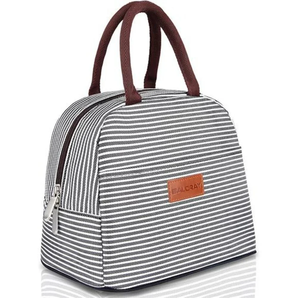 Insulated Lunch Bag Tote for Women Men Adult Small Reusable Cooler Box Work